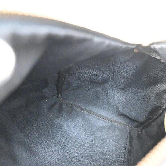 FENDI Logo Pequin Travel Hand Bag PVC Leather Black GHW Made in Italy 65KB280 - Picture 12 of 15